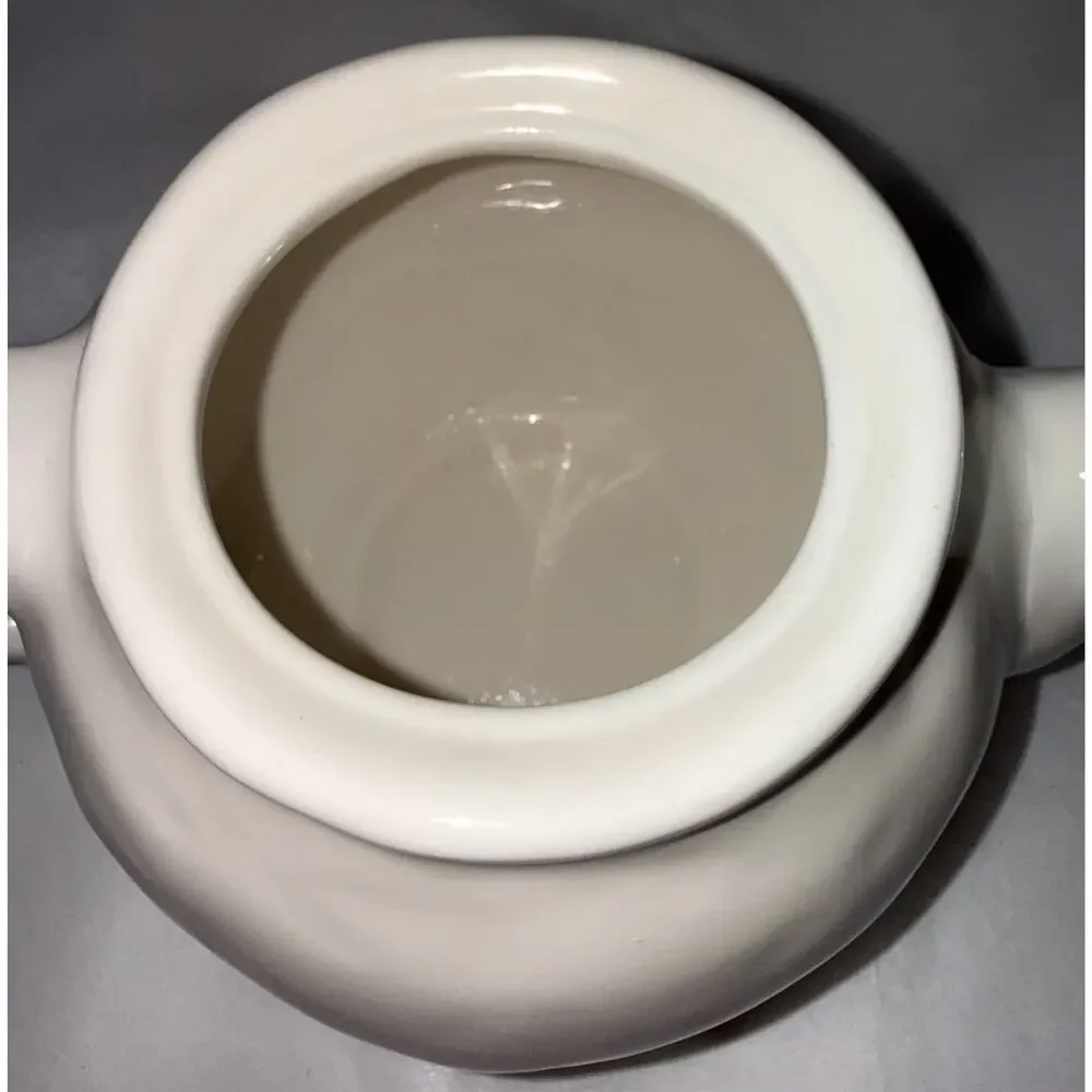 Pottery Barn Tea Garden‎ Tea Pot Believe Rae Dunn Design 1.5 Quarts/6 Cup Teapot